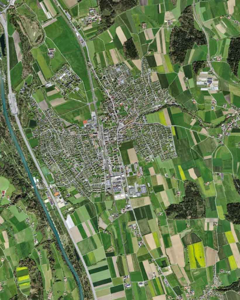 Luftaufnahme von Münsingen