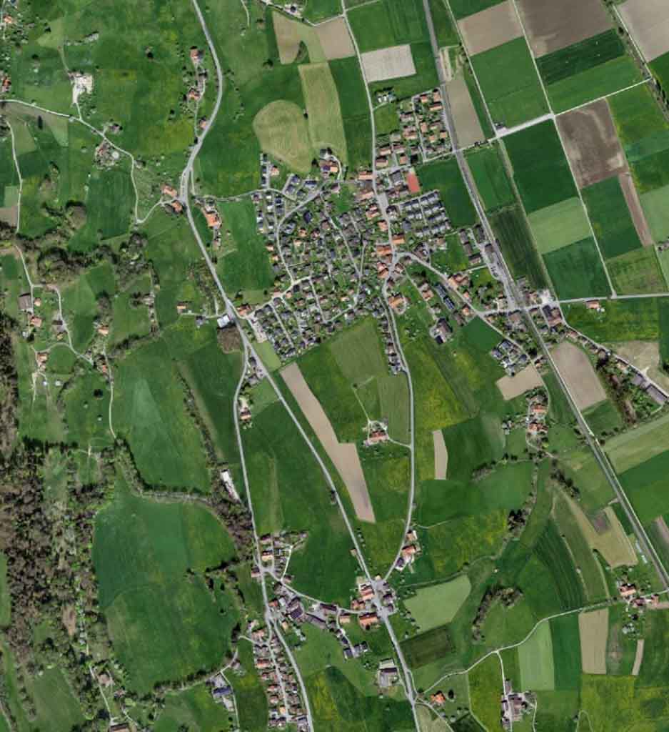 Luftaufnahme von Kaufdorf