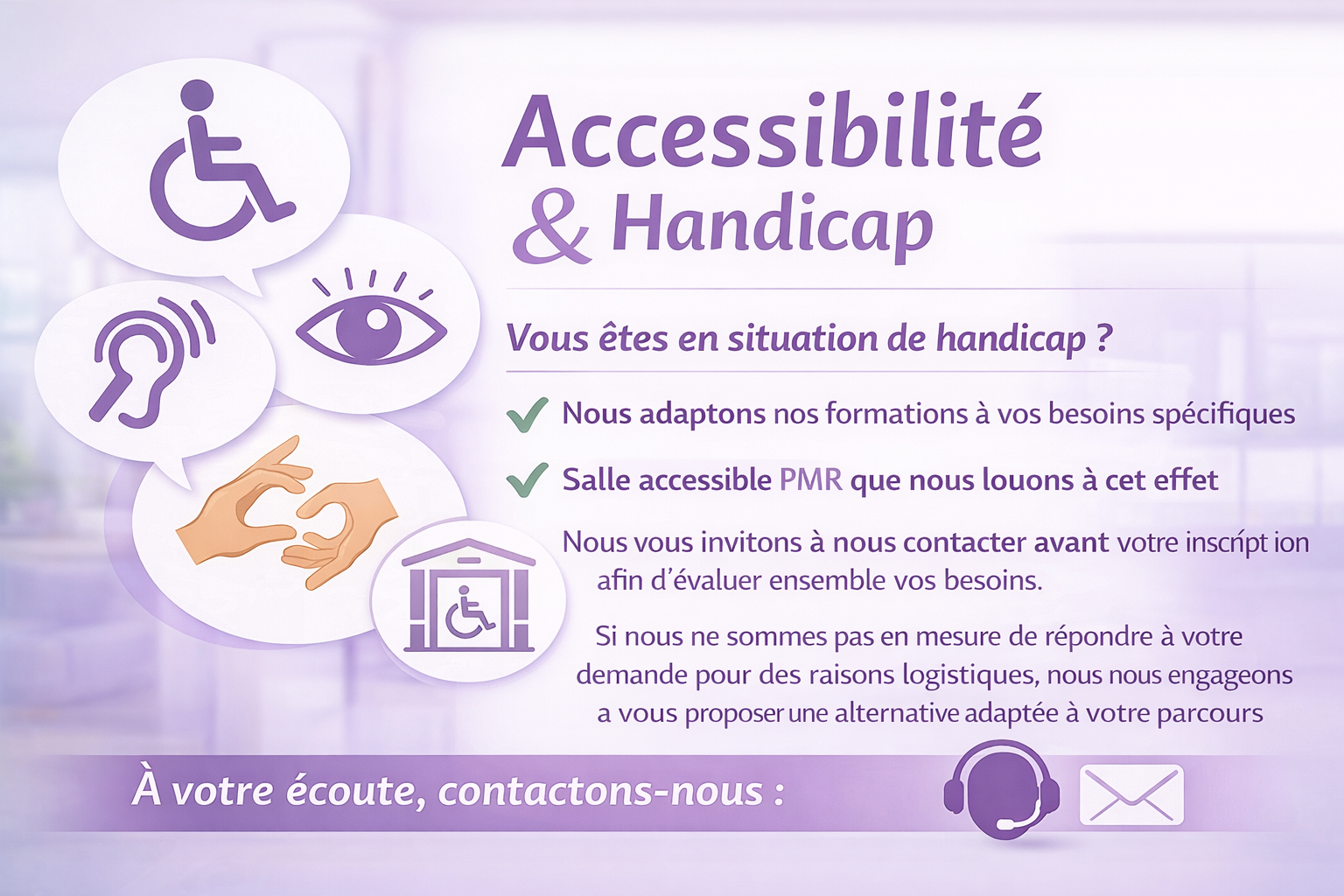 Accessibilité – Situation de handicap