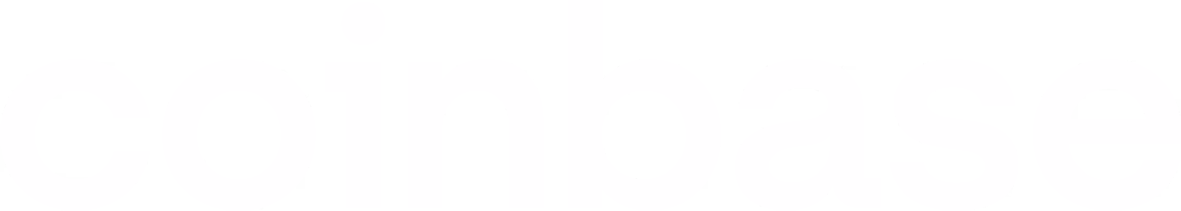 Coinbase wordmark in white.