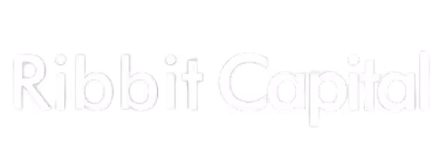 Ribbit Capital logo wordmark in white.