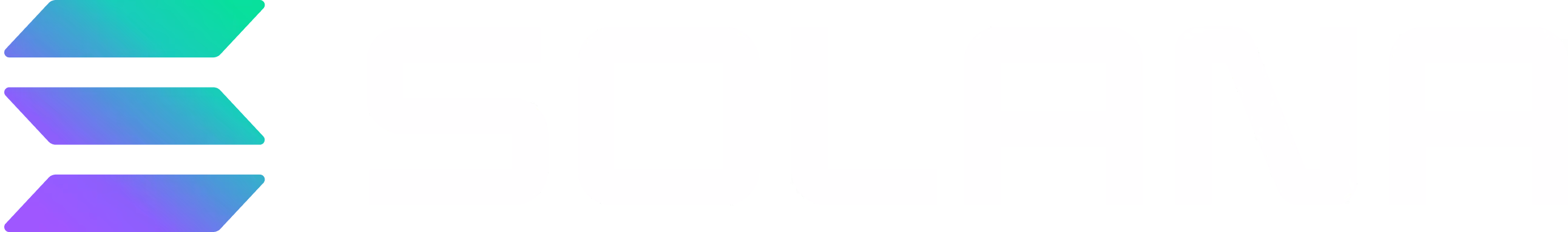 Solana logo and wordmark in a purple and green gradient.