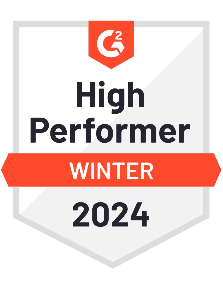 G2 High Performer Winter 2024