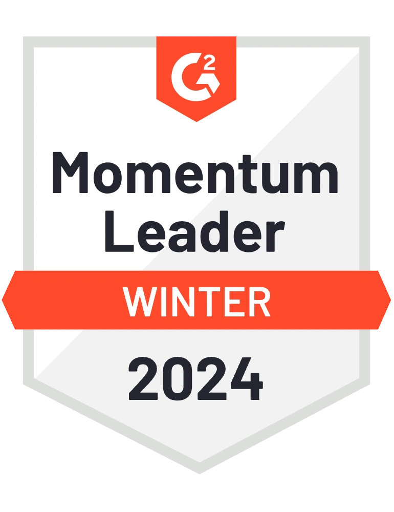 G2 Momentum Leader Winter 2024