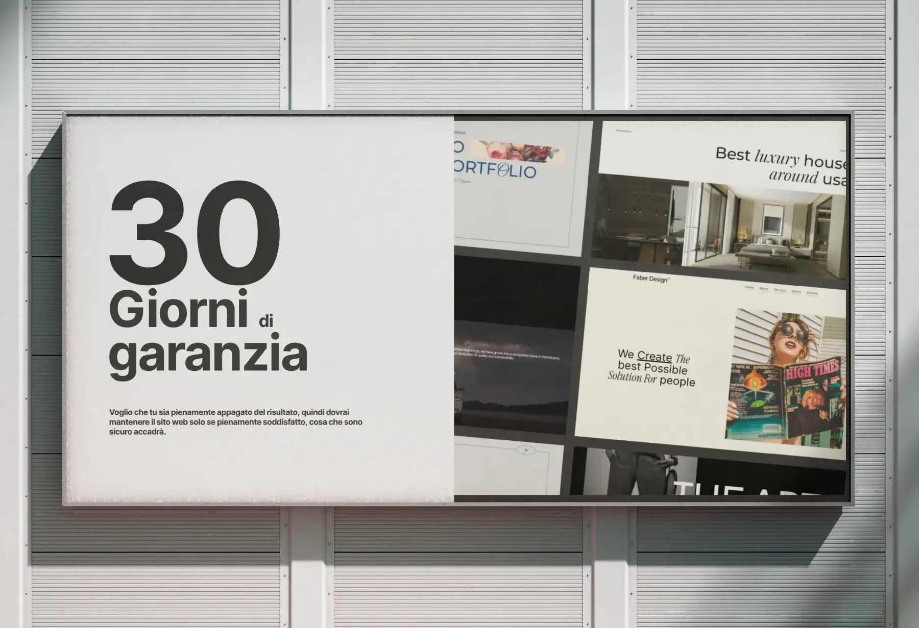 garanzia siti web professionali