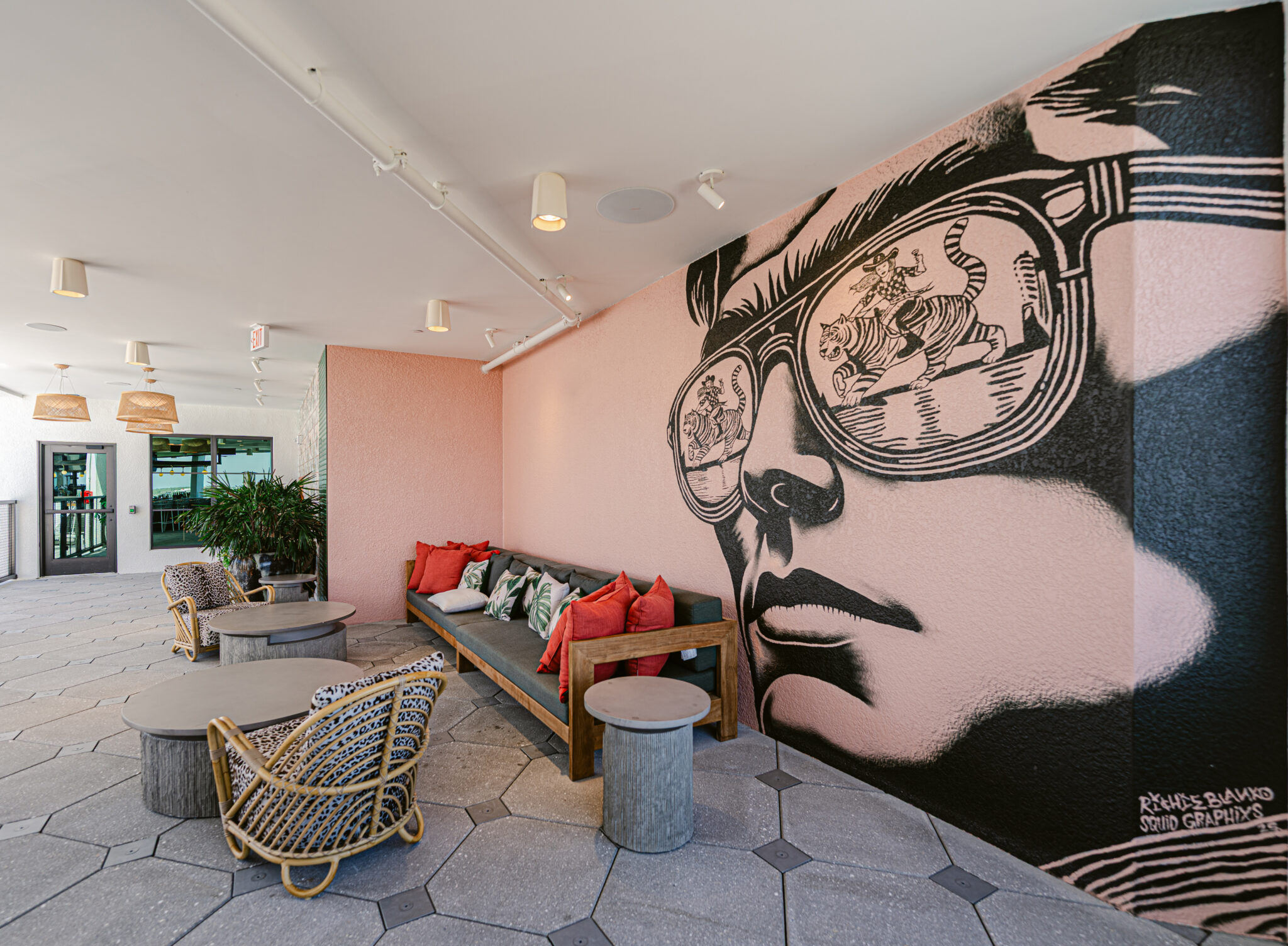 Mural at the Perry Hotel Naples