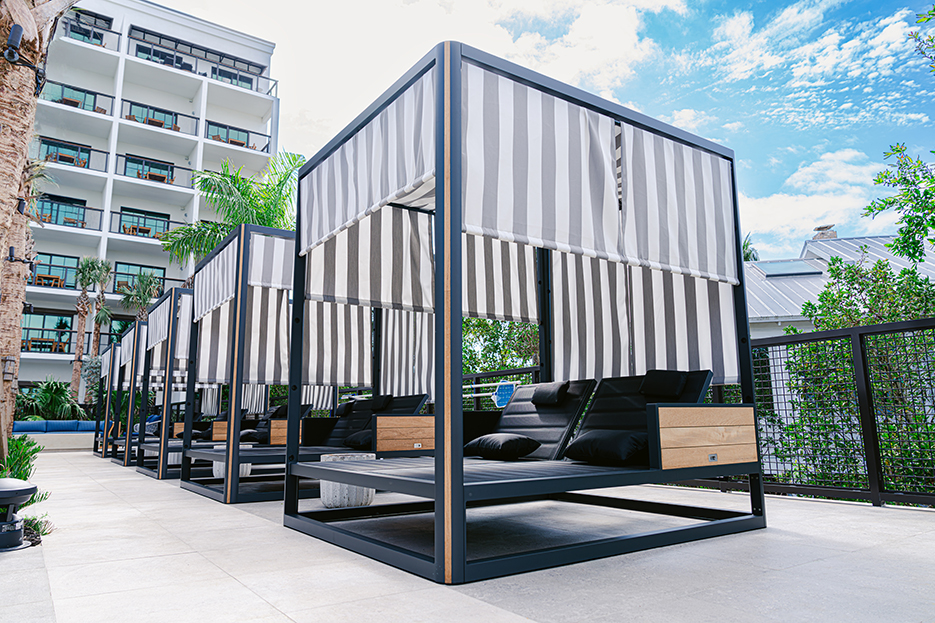 Pool Cabanas at the Perry Hotel Naples