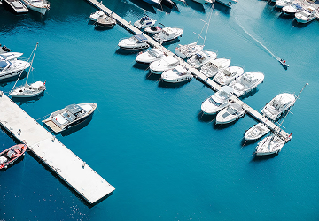 Arial dock shot