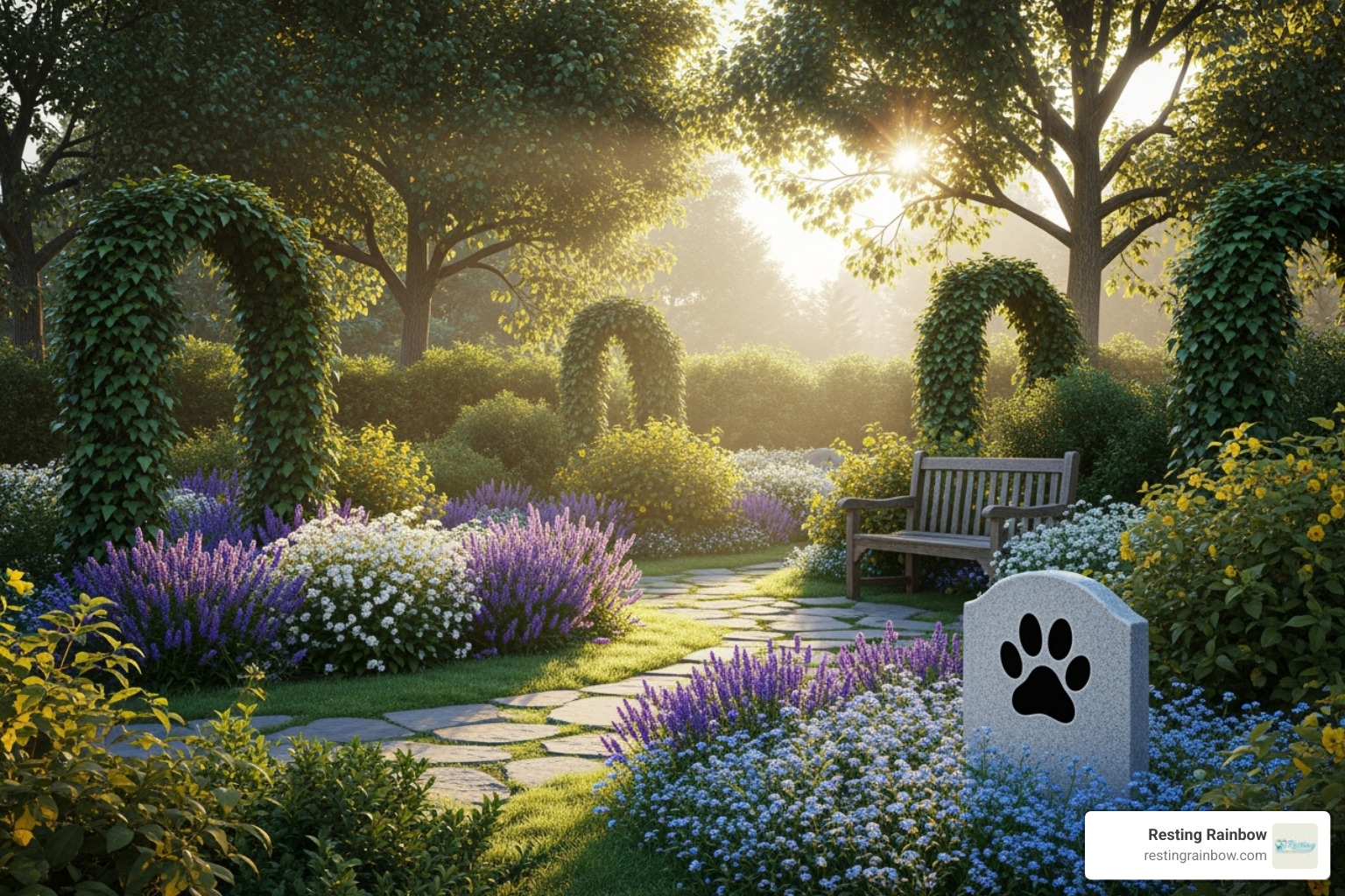 A peaceful pet memorial garden with a small, engraved headstone, evoking serenity and remembrance. - funeral for dogs near me A peaceful pet memorial garden with a small, engraved headstone, evoking serenity and remembrance. - funeral for dogs near me