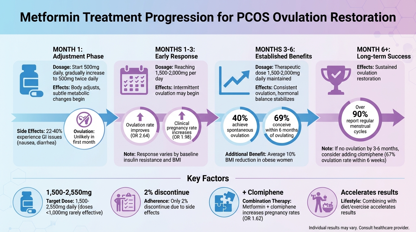 Metformin Treatment Timeline for PCOS Ovulation Restoration