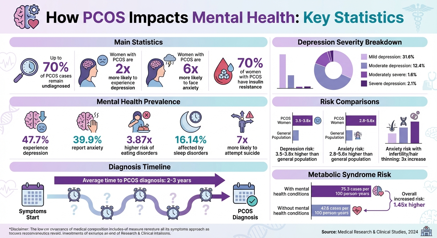 PCOS Mental Health Statistics: Depression, Anxiety, and Risk Factors