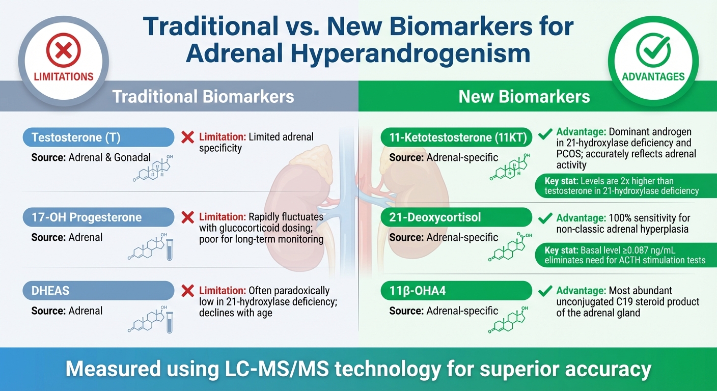 Traditional vs New Biomarkers for Adrenal Hyperandrogenism Diagnosis