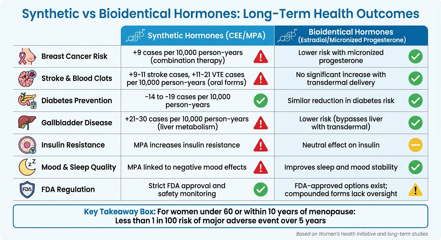 Synthetic vs Bioidentical Hormones: Long-Term Health Outcomes Comparison