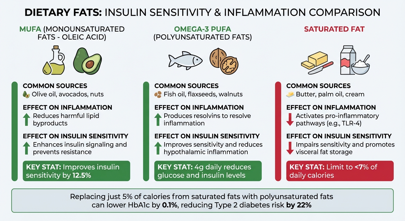 How Different Fats Affect Insulin Sensitivity and Inflammation in PCOS