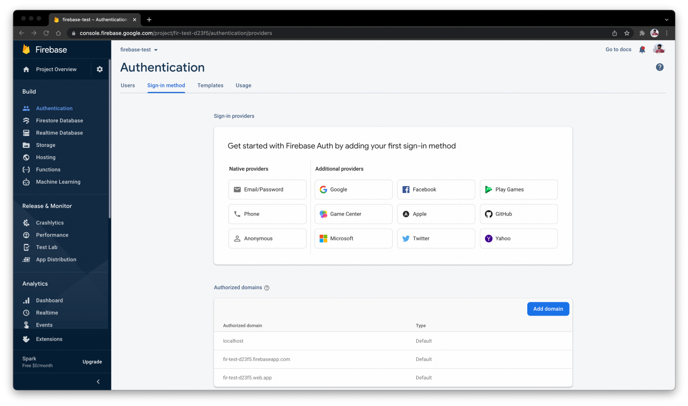 Firebase Authentication