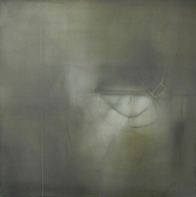 Painting by Ryan Hackett titled Algae Bin 66. Click on this image to preview related early paintings in this group.