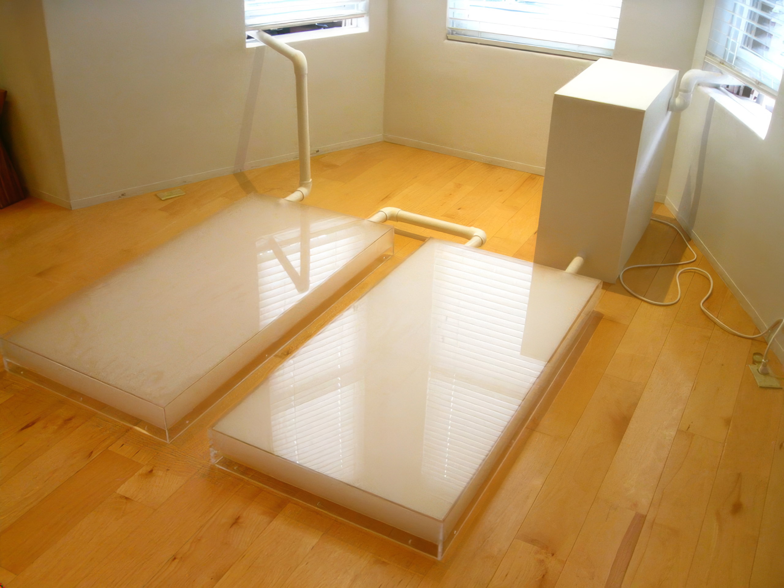 An immersive sculpture by artist Ryan Hackett titled Continuous Expansion, detail view.
