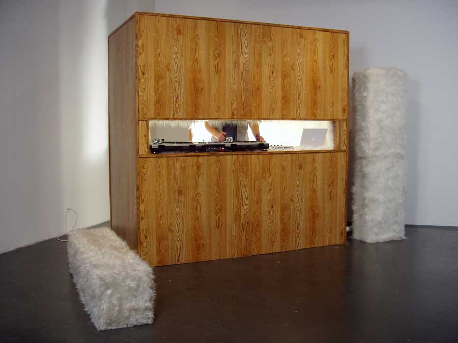 An immersive installation and performance by artist Ryan Hackett titled Hibernation@81BPM, installation view.