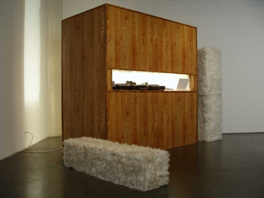 An immersive installation and performance by artist Ryan Hackett titled Hibernation@81BPM, alternate view.
