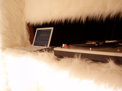 An immersive installation and performance by artist Ryan Hackett titled Hibernation@81BPM. Click on this image to learn more about the work, view other angles, and listen to its sound.