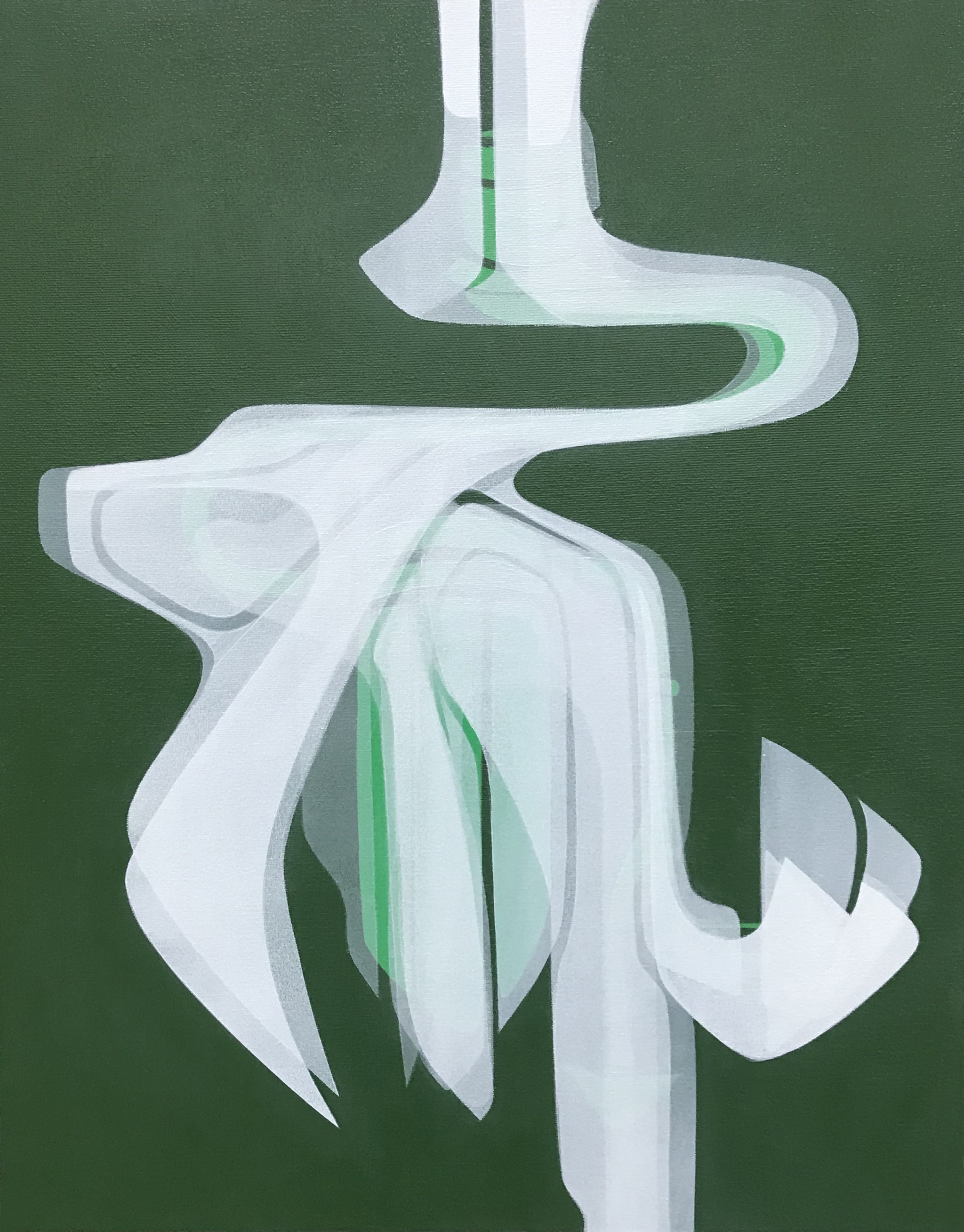 Painting by Ryan Hackett titled Junglefilter. Click on this image to preview related paintings in this body of work.