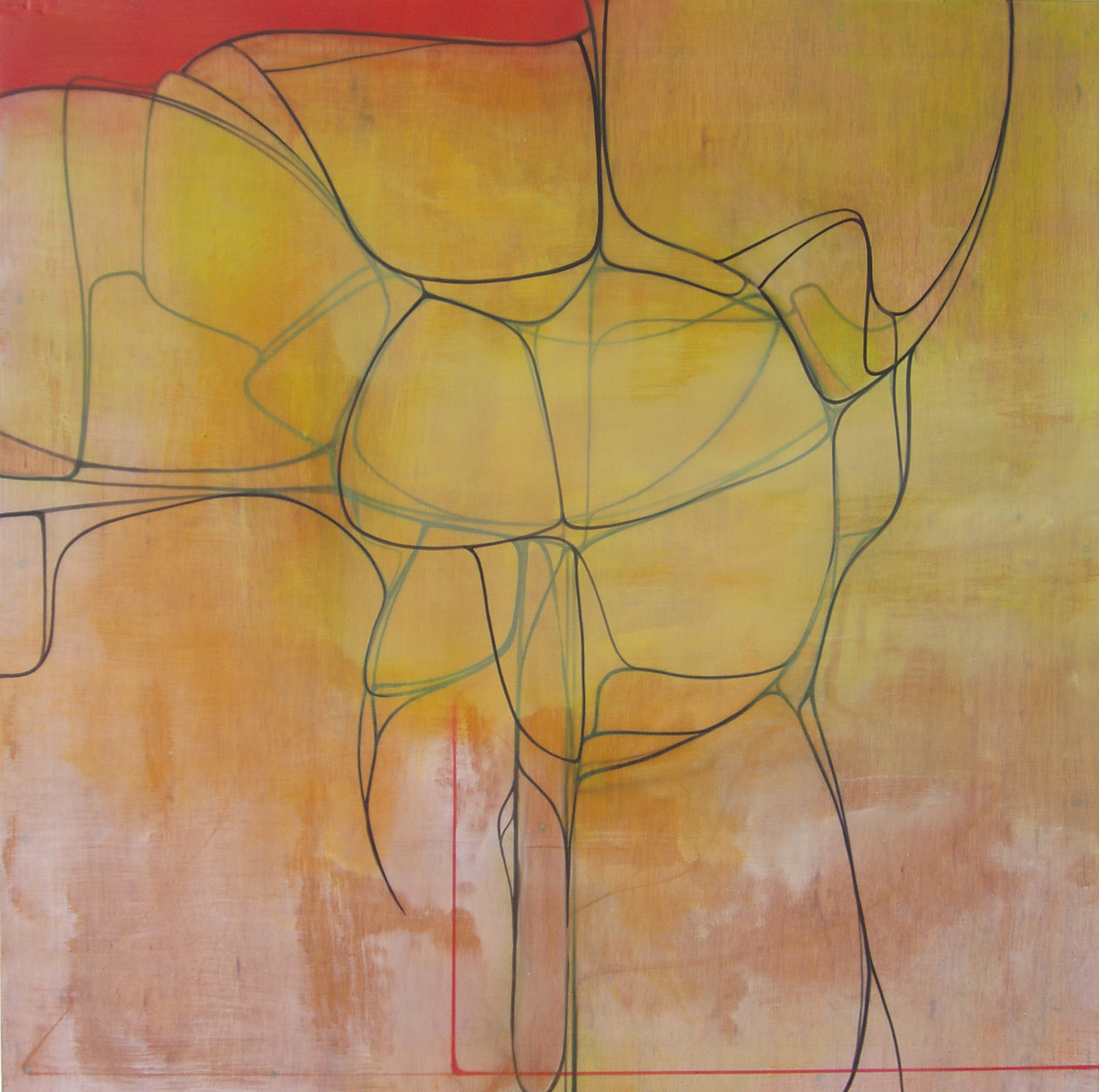 Painting by Ryan Hackett titled The Endless Space Within Anything. Click on this image to preview related early paintings in this group.