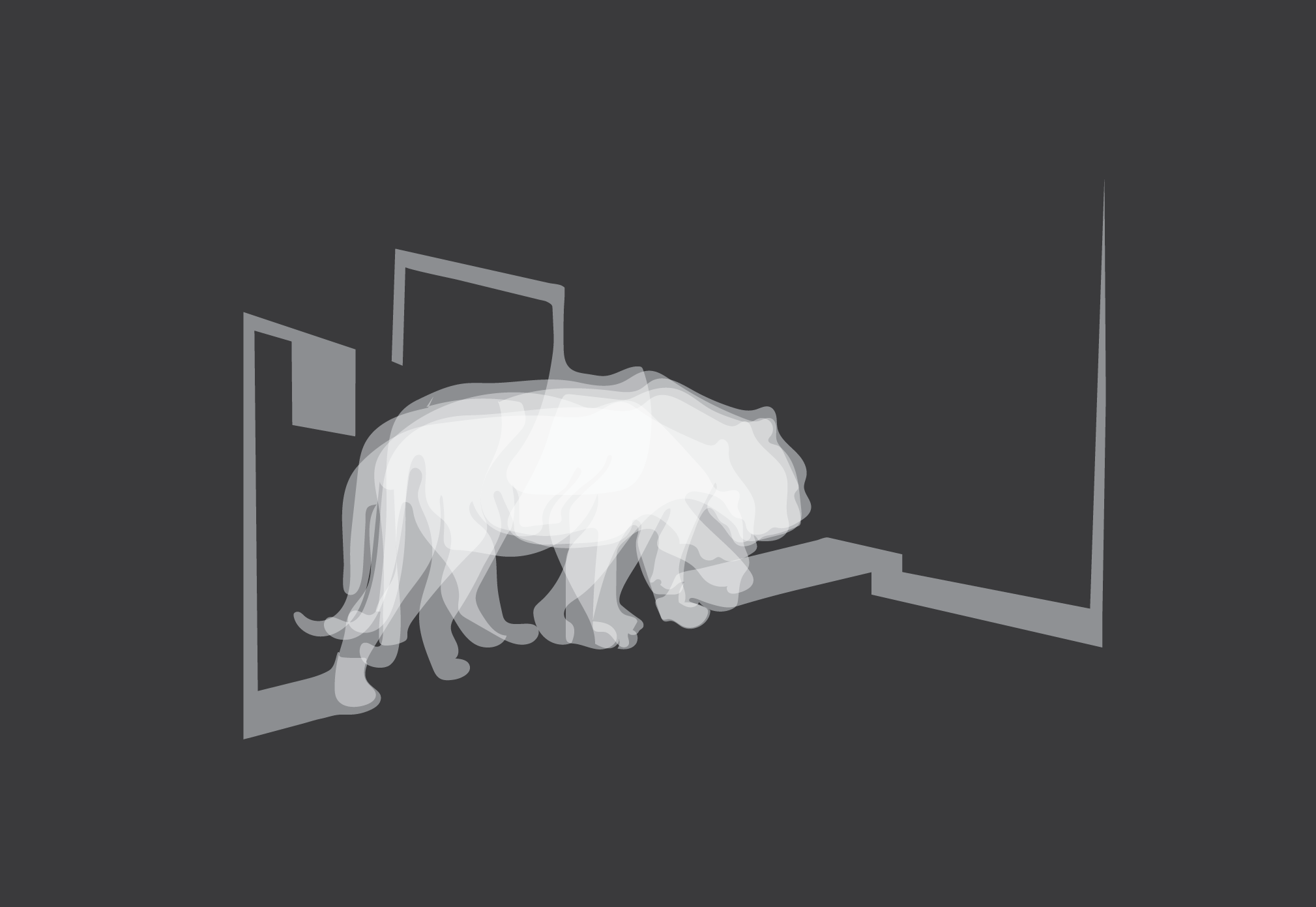 Archival pigment print by Ryan Hackett titled captive hunter. Click on this image to view the work larger.