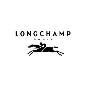 Le logo de la marque Longchamp, qui a fait confiance à la Dame Bleue pour une prestation traiteur catering.