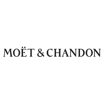Le logo de la marque Moët et Chandon, qui a fait confiance à la Dame Bleue pour une prestation traiteur catering.