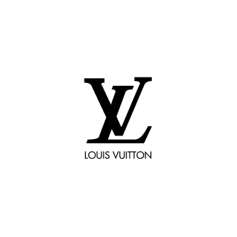 Le logo de la marque Louis Vuitton, qui a fait confiance à la Dame Bleue pour une prestation traiteur catering.