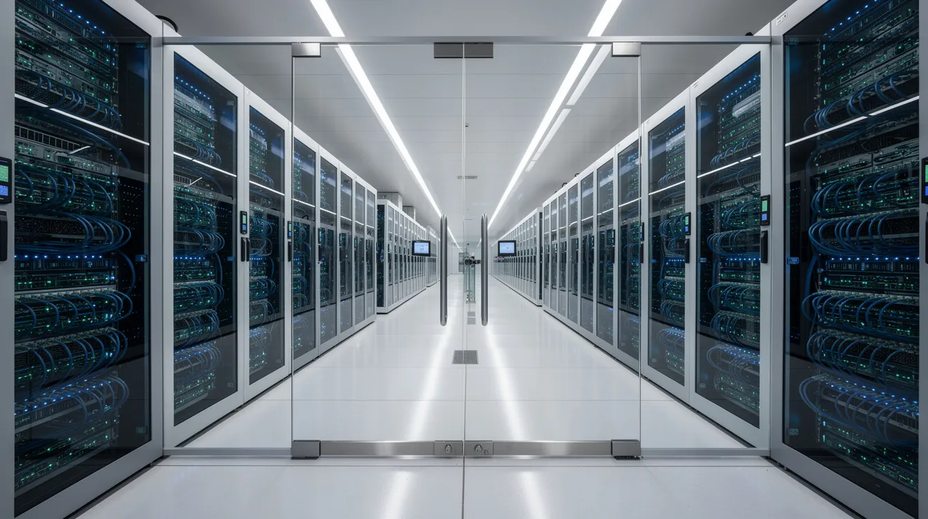 Data center secured with privileged access controls