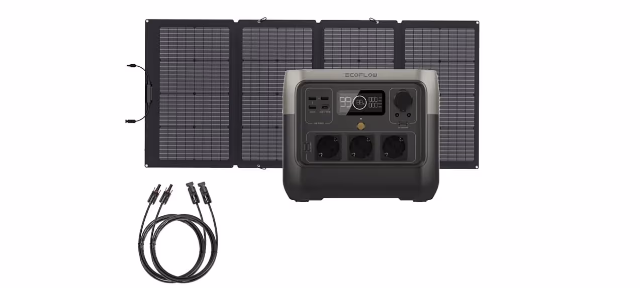 De EcoFlow River 2 Pro in combinatie met het 220W EcoFlow zonnepaneel is een krachtig en draagbaar powerstation | Alles over caravans
