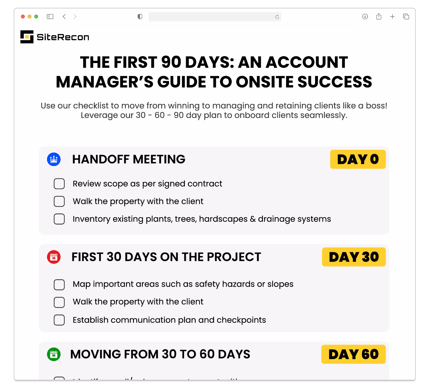 Client Onboarding Checklist
