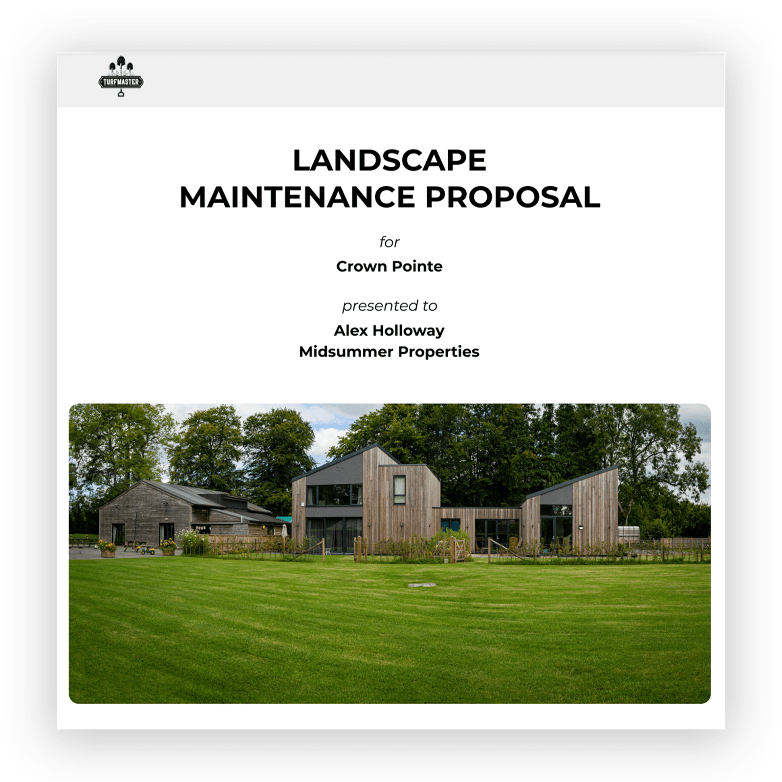 Landscaping Proposal Template