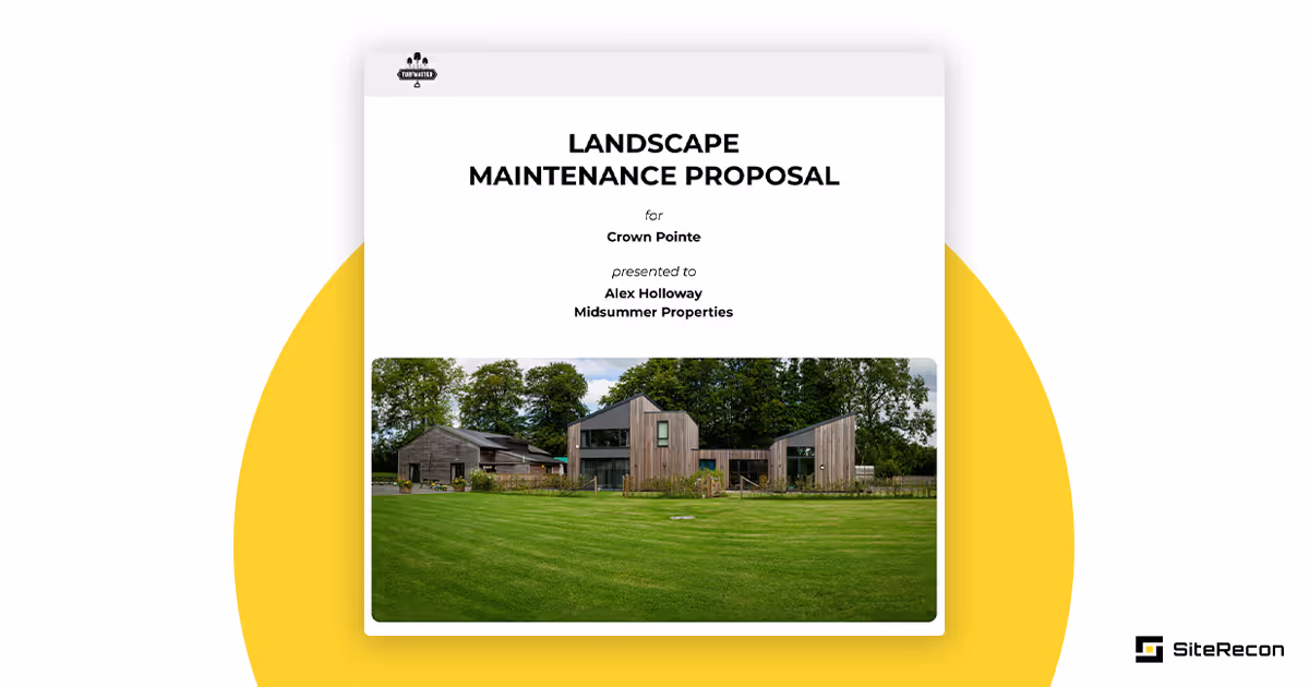 Landscaping Proposal Template