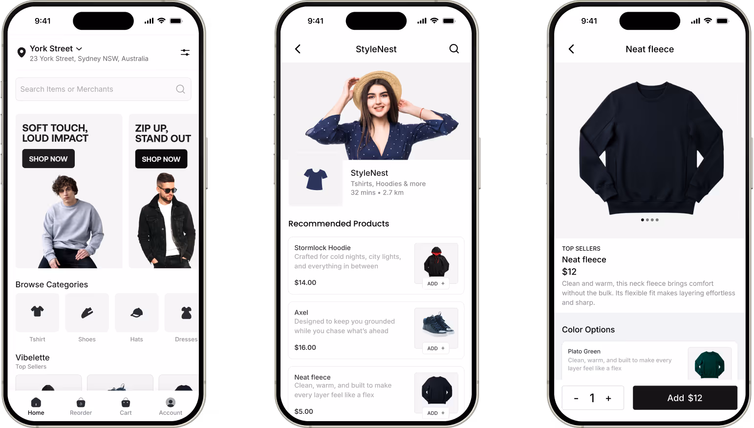 clothing market screenshot