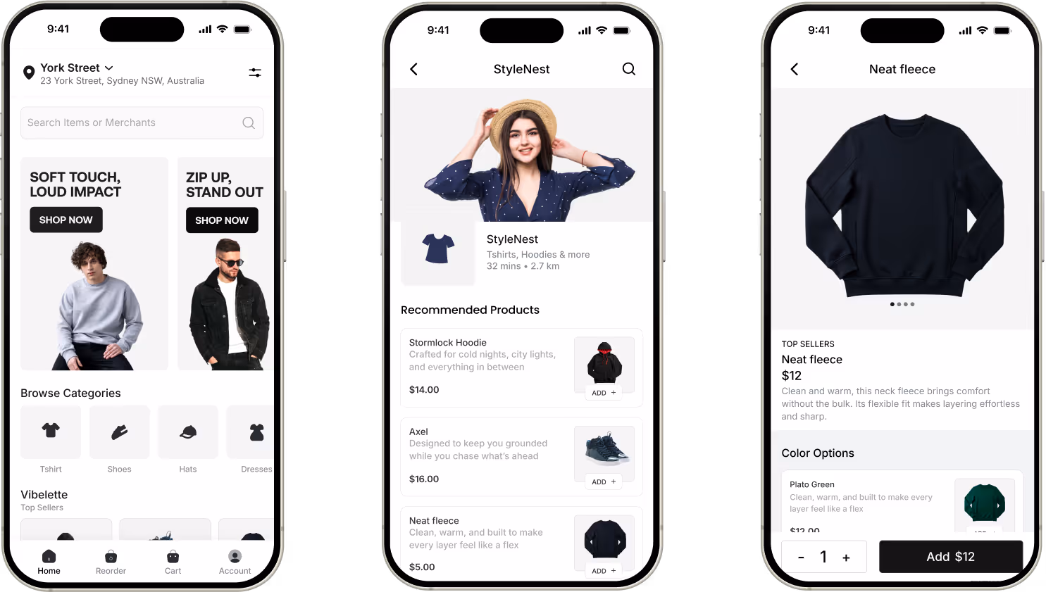 clothing market screenshot