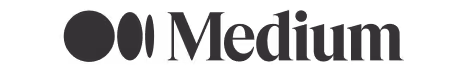 Medium logo with a black circle and stylized pen nib icon to the left of the word 'Medium'.