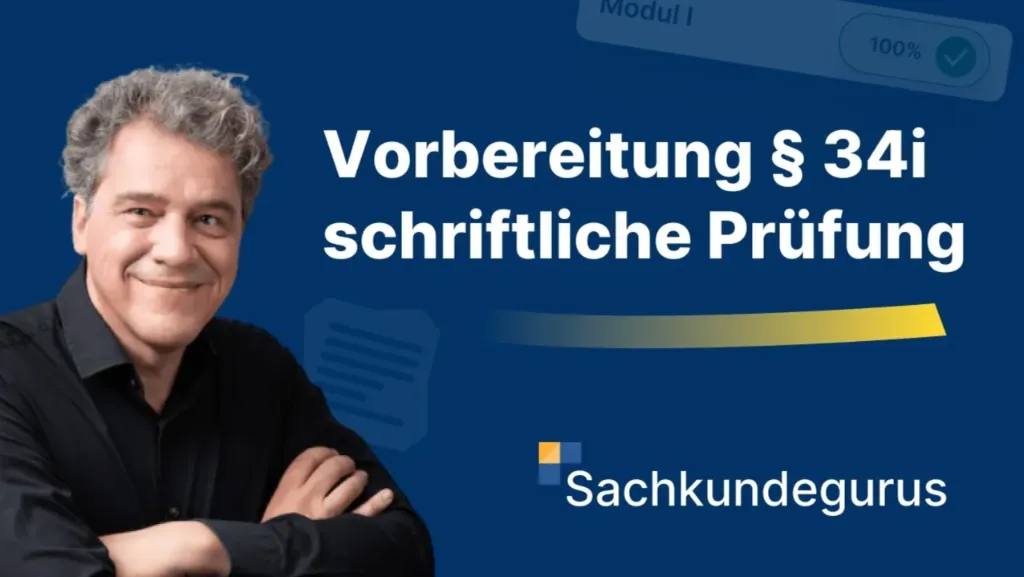 Vorbereitung § 34i schriftliche Prüfung mit Sachkundegurus