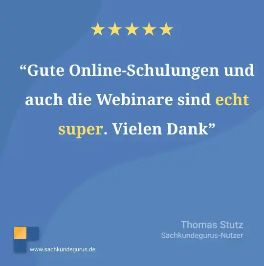 Gute Online-Schulungen und auch die Webinare sind echt super.