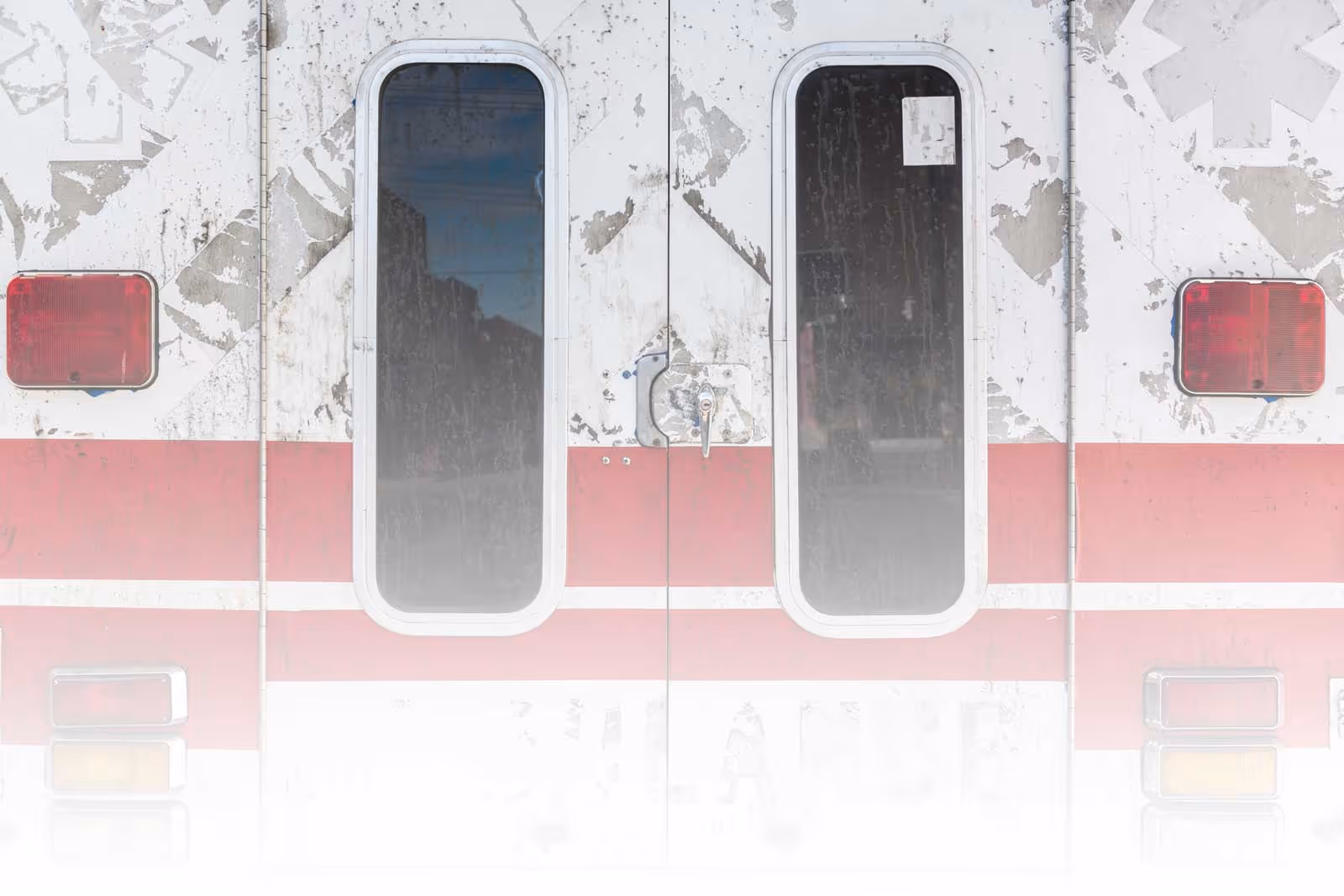 back of an ambulance