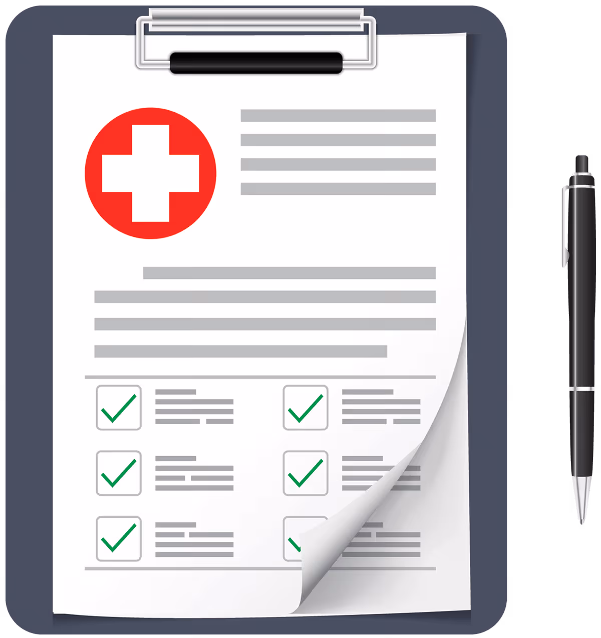 ambulance emergency billing services forms concept illustration
