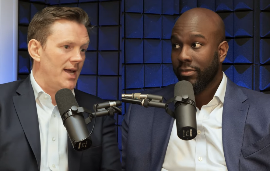 ichard Flynn, Managing Director of Charles Schwab UK with Carl Hazeley, CEO at Finimize