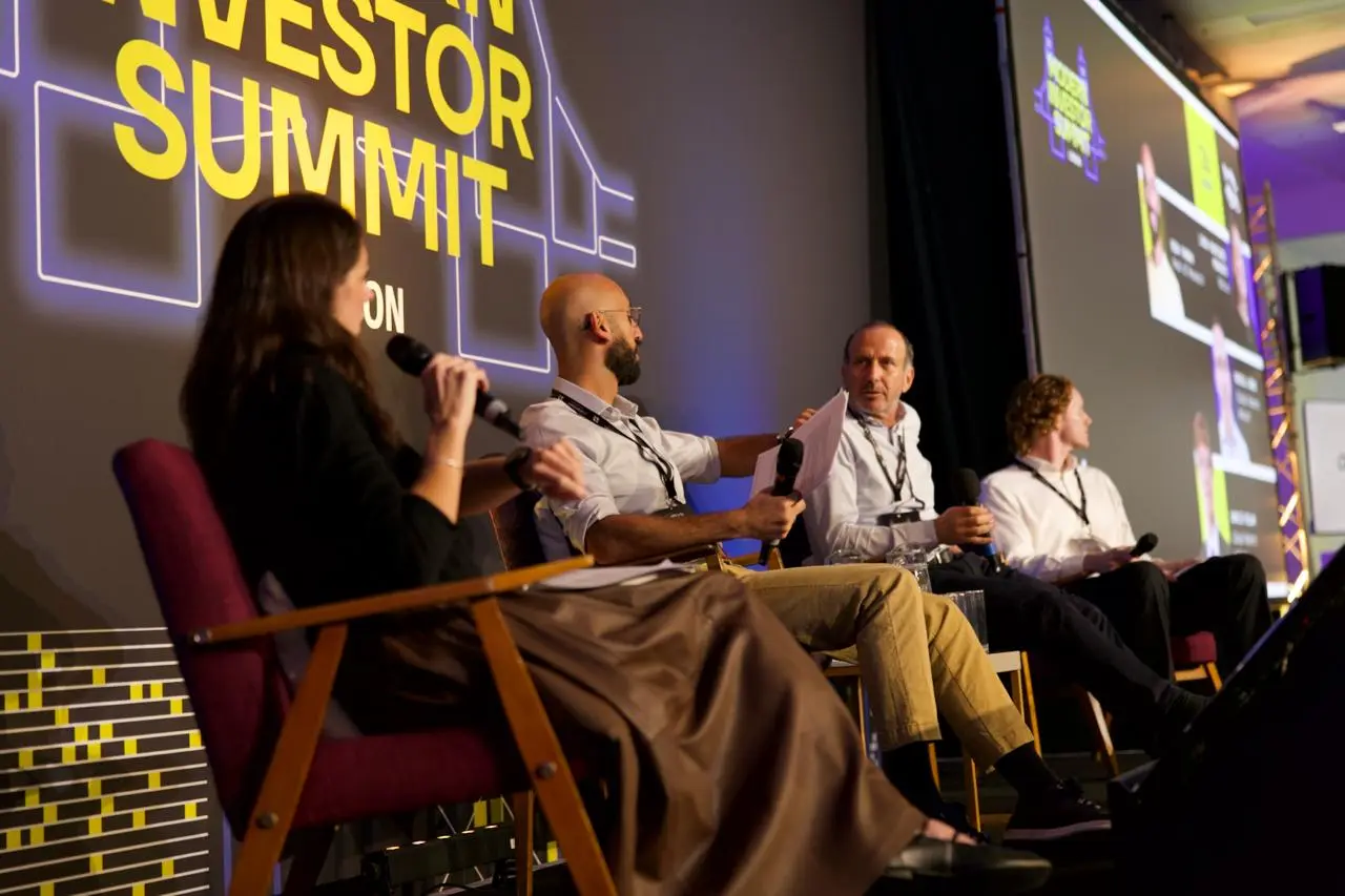 A panel discussion on the main stage