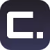 White letter C followed by a dot on a dark rounded square background.