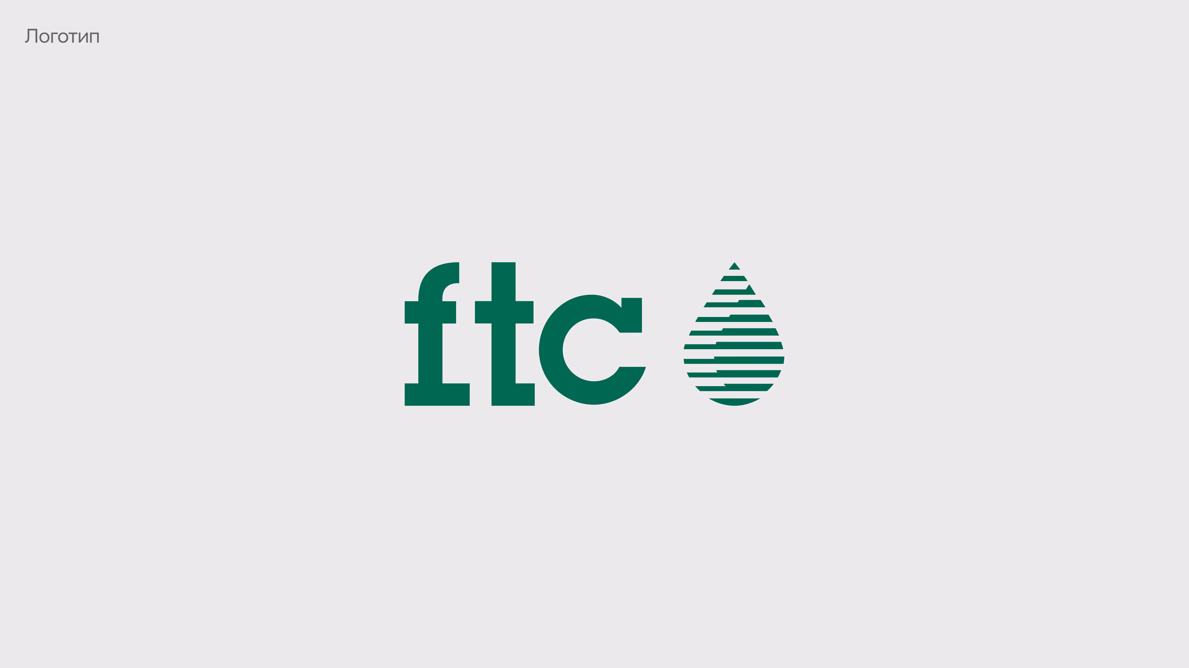 FTC logo with lowercase letters and a horizontal striped teardrop shape on a gray background.