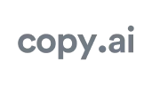copy.ai logo in gray lowercase letters on white background.