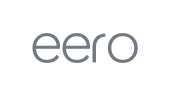 Eero logo in lowercase gray letters on white background.