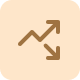 Two connected squares with curved arrows between them on a beige rounded square background.