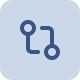 Check mark inside a circular arrow, symbolizing completion or refresh.